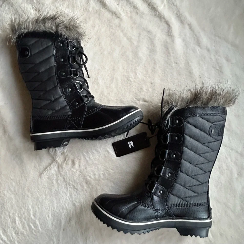 Sorel Tofino II Boots Black Stone Waterproof - Picture 2 of 9